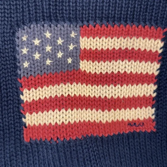 Vintage Polo Ralph Lauren Size 4 Knit
American Flag Sweater - Picture 3 of 3